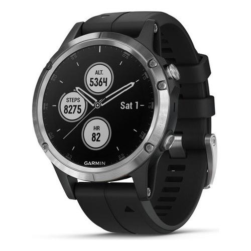 Smartwatch ( MIP ) FENIX 5 Plus Silver e Black 47 mm 010 01988 11