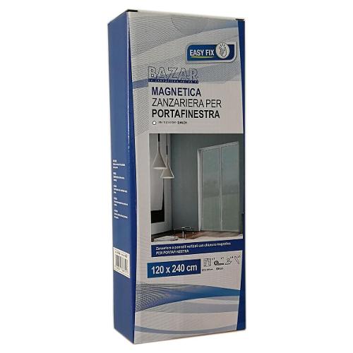 Zanzariera porta BAZAR bianco L. 120 cm x h. 240 cm BF047