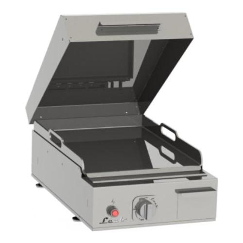 Piastra cottura gpl 1F con coperchio inox DANI Satinato 0191004