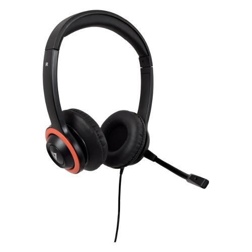 Cuffie microfono filo Safesound Education Headset Black e Red HU540E
