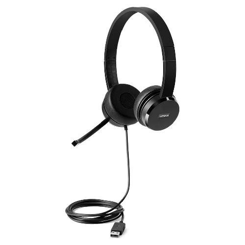 Cuffie microfono filo 100 USB Headset Black 4XD0X88524