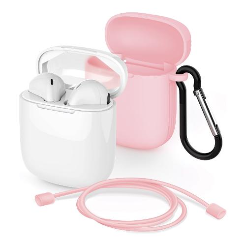 Auricolari microfono bluetooth Safe Pods 5.1 White e Pink 497484
