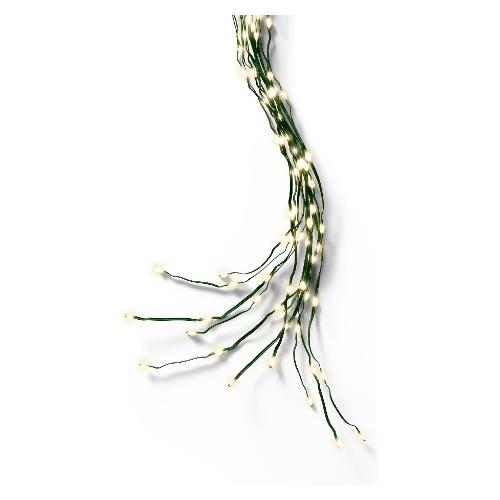 Filo Verde 672 luci - MICROLED Bianco caldo (2,1 mt) 1 Gioco di luce LUMINEO IP44 496143