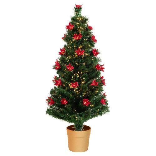 Albero Natale Fibra Ottica Mexico Verde e Bianco caldo 670090 (90cm)