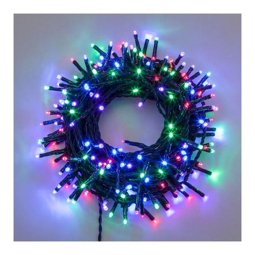 Filo Verde 360 luci - MINILED Multicolore (25,7 + 4 mt) 8 Giochi di luce XMAS KING IP44 36222