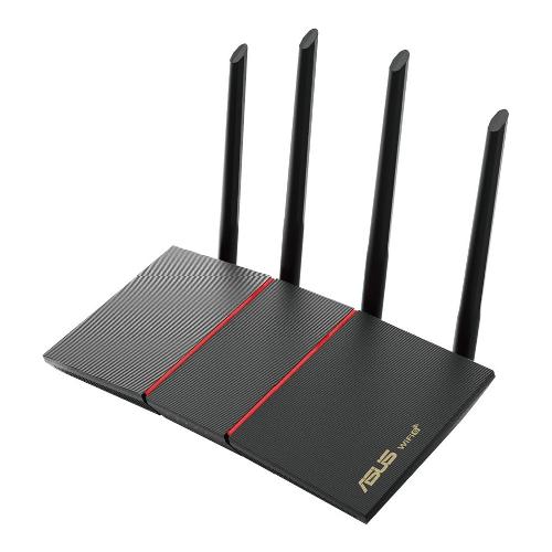 Router RT-AX55 AX1800 compatibile AiMesh Dual Band Black e Red 90IG06C0 BO3100