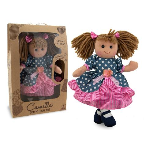 Bambola Girotondo in pezza con voce CAMILLA 66497