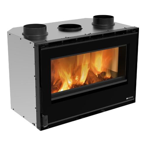 Caminetto 7,4kW INSERTO 80 Crystal Evo 2.0 Ventilato Nero 6016814 Classe A+