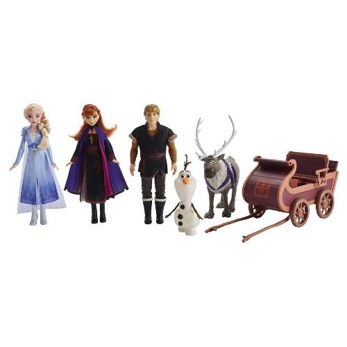 Bambola Slitta con 5 personaggi FROZEN E5517EU4