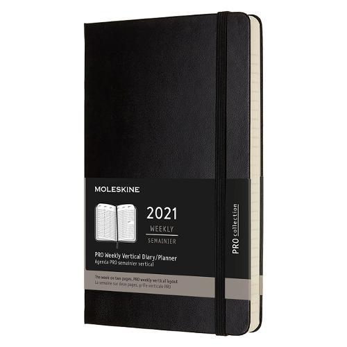 Agenda settimanale 2021 12m Gen-Dic (13x21cm) Nero DHB12PRO3Y21
