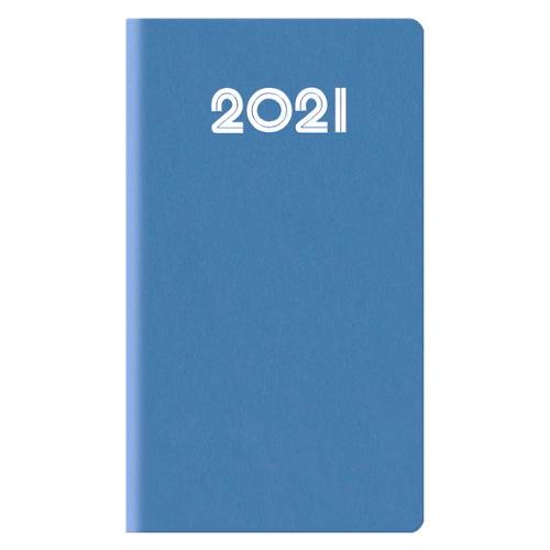 Agenda settimanale Gommato 66 552-104 2021 12m Gen-Dic (8x14cm) Azzurro