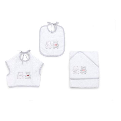 Set bavaglini 3 pz FRIENDS Azzurro 15 5020 302