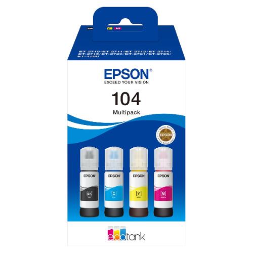 Set cartucce stampante Serie 104 ECOTANK Multipack 104 C13T00P640