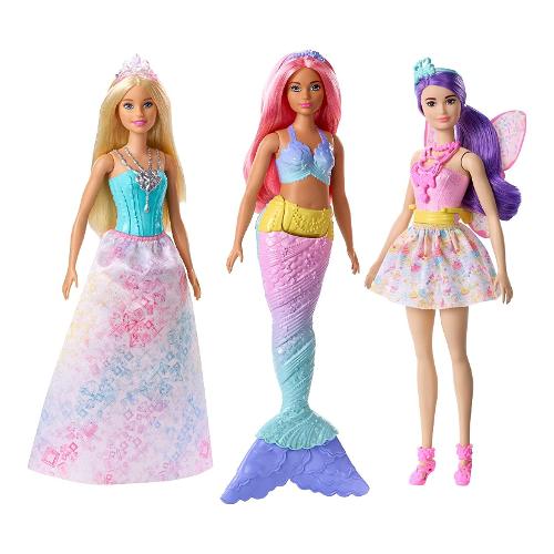 Bambola Set 3 Bambole Dreamtopia BARBIE GFF55