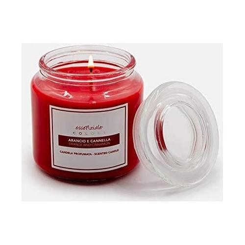 Candela profumata Arancio e cannella ESSENZIALE COLORS 118