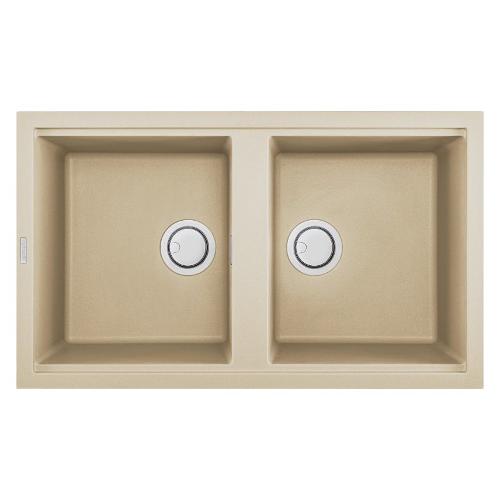 Lavello 2 vasche (86x51cm) BEST 450 Champagne Satinato LKB45095