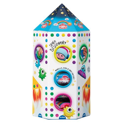 Pasta modellabile Space Discovery 10 panetti 50gr e accessori DIDÒ 352900