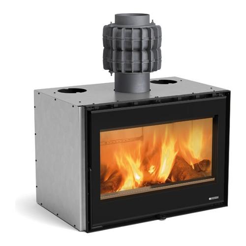 Caminetto 8,6kW Inserto 80 PRS Wide Nero 6046835 Classe A+