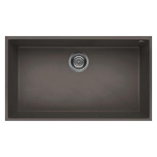 Lavello 1 vasca (76x44cm) QUADRA 130 SOTTOTOP Dove grey Opaco LKQ13093BSO