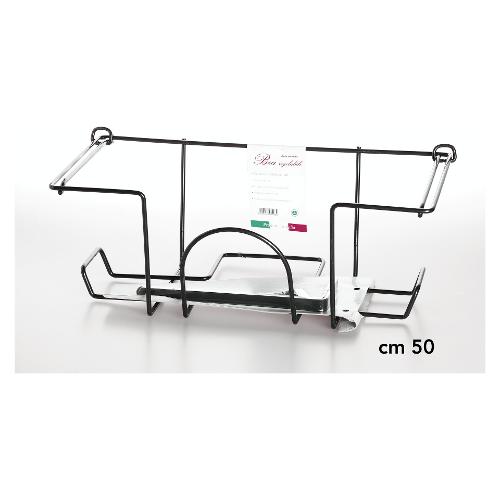 Balconiera BEA Regolabile Nero (50x20x20 cm)