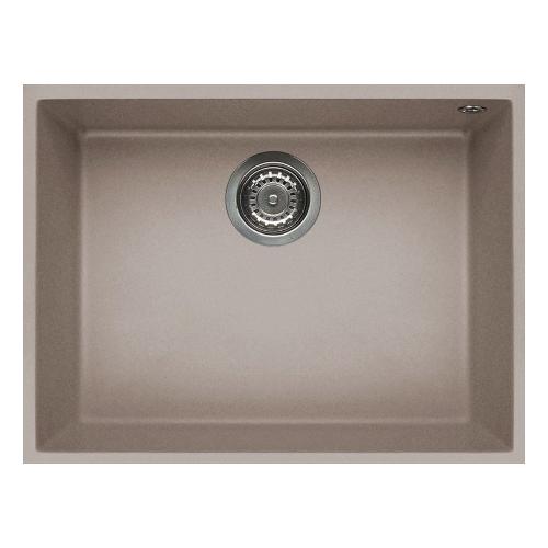 Lavello 1 vasca (58x44cm) QUADRA 110 SOTTOTOP Tortora Opaco LGQ11043BSO