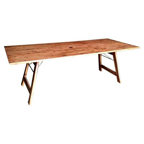 Tavolo da esterno legno RIMINI Fisso (220x90cm)