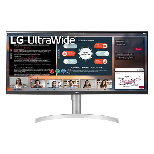 Monitor 34" ( IPS Full HD 1080p ) UltraWide Full HD Silver e White 34WN650 W