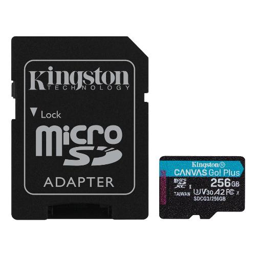 MicroSD 256GB CANVAS Go! Plus con Adapter SDCG3 256GB