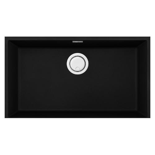 Lavello 1 vasca (76x44cm) INTEGRA 130 Nero Opaco LKQ13086BIN