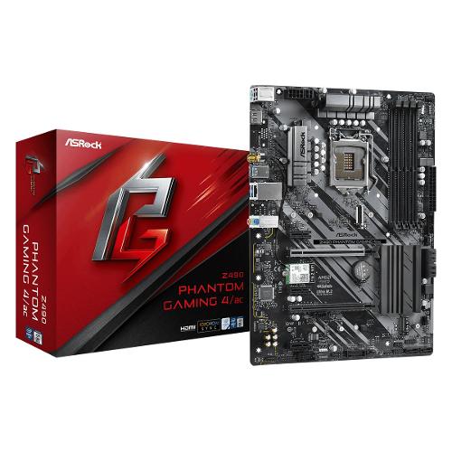 Motherboard Intel Z490 ATX Z490 Phantom Gaming 4/ac 90 MXBD20 A0UAYZ