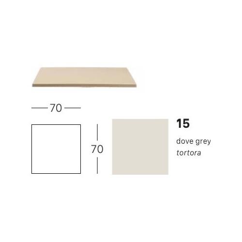 Piano tavolo tecnopolimero Tortora (70x70cm) 5276 15