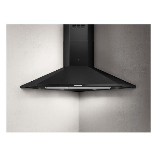 Cappa parete angolo (91,8cm) Bl F 100 ACUTA Nero PRF0127462A