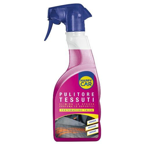 Detergente per tessuti auto Talco flacone vapo 750 ml HAPPY CAR 0808