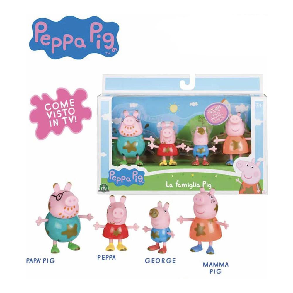 Giochi Preziosi Peppa Pig Set Famiglia Pozzanghera di Fango, Multicolore,  PPC92000