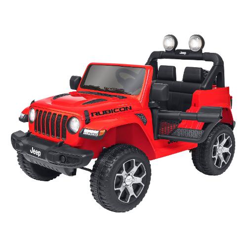 Auto elettrica Jeep Wrangler Rubicon 12V RC (126x80cm) ESPIDKO Rosso 39776