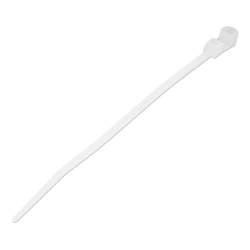 Set fascette cablaggio 100 pz (100mm) per serraggio cavi fino a 24 mm Bianco CBMZTS10N4