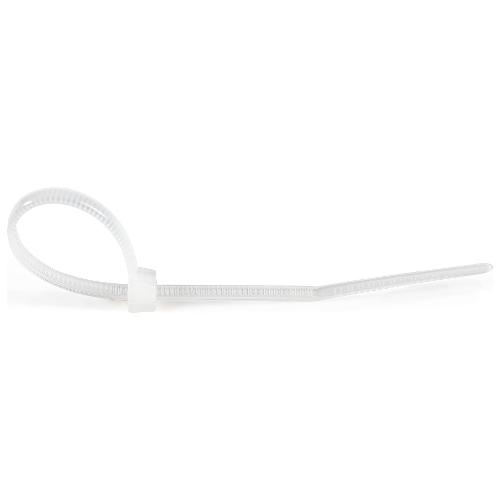 Set fascette cablaggio 100 pz (2x100mm) per serraggio cavi fino a 22 mm Nero CBMZT4N