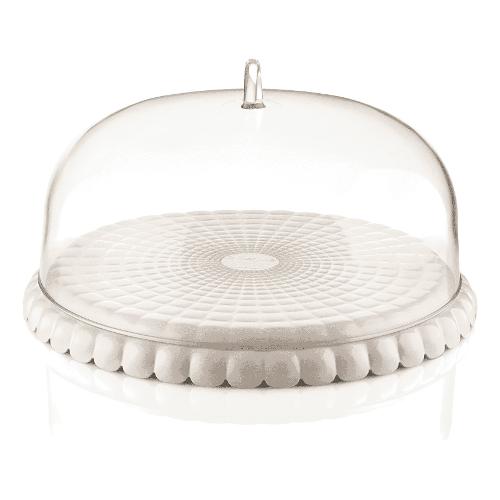 Porta torta (30cm) con coperchio TIFFANY Bianco 199501156