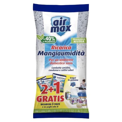 Assorbiumidità sali ricarica AIRMAX 3 buste da 450 gr Inodore D0739
