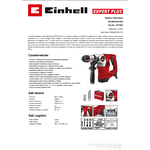 EINHELL Trapano a percussione Potenza 1250 Watt con valigetta e Punte -  TE-RH 324 F