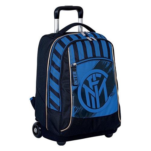 Zaino trolley (33Lt) INTER (36,5x24x48cm) Nero e Azzurro 2F3002107