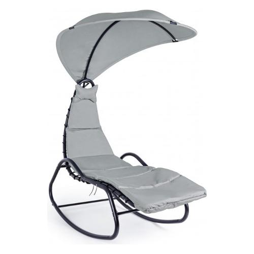 Sedia a dondolo acciaio BAFFIN Antracite 0790206