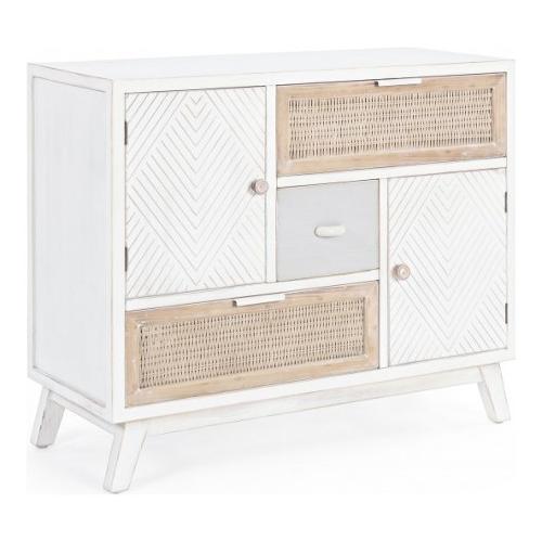 CLOTILDE Base Bianco e Multicolore (90cm) Mobile KIT