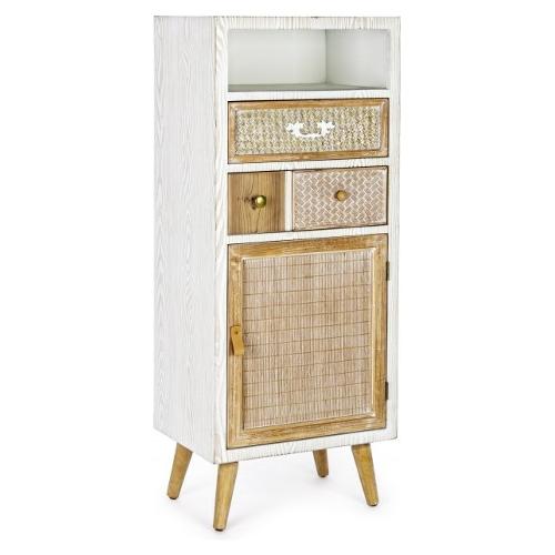 ELOISE Base Bianco e Legno chiaro (50cm) Mobile KIT