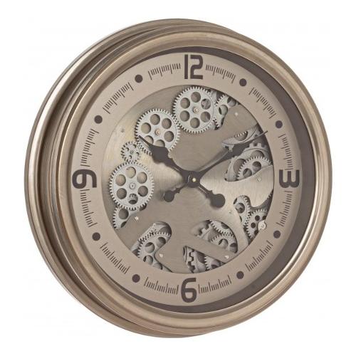 Orologio da parete (8,5x52,5cm) M18 ENGRENAGE Argento anticato 0181989