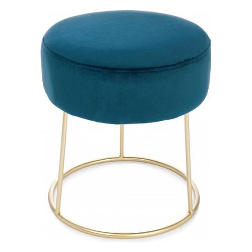 CLARISSA Pouf Blu profondo e Oro