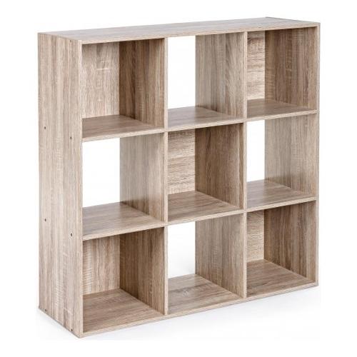 MILA Libreria Legno chiaro (90 x 90 h cm) Mobile KIT