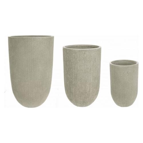 Set 3 vasi arredo per piante BRUSH Salvia 0790583