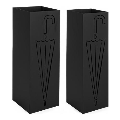 DRIZZLE Z01 Set porta ombrelli Nero