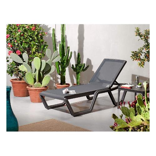 Lettino prendisole tecnopolimero VELA Vela Antracite 2044 81 T81